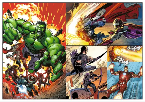 Set 4 puzzle-uri 250 piese - Marvel - Zile Eroice | Trefl