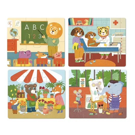 Set 4 puzzle-uri - Acasa | Vilac
