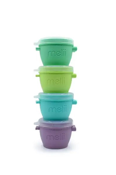 Set 4 recipiente Melii Snap&Go, 177 ml