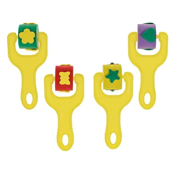 Set 4 role pentru pictat cu modele reliefate,6.5x14 cm