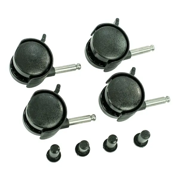 Set 4 roti Qmini Negru compatibile cu patuturile Babyneeds si Qmini