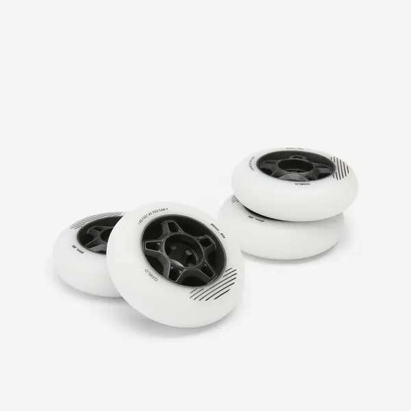 Set 4 roţi Role Fit 80 mm 80A Alb