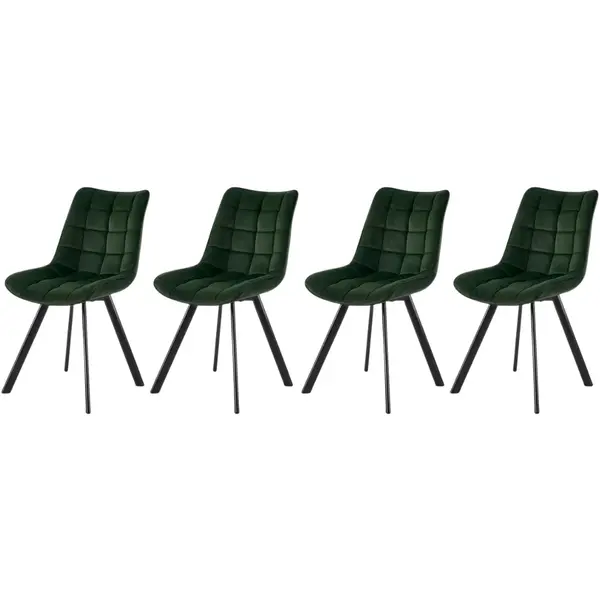 Set 4 scaune K332 velvet verde