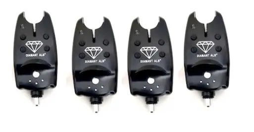 Set 4 senzori-avertizori pescutit,baterie inclusa 9v