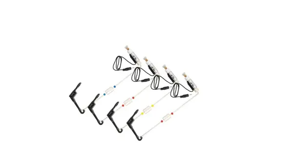 Set 4 swingere cu contragreutate si iluminare Baracuda