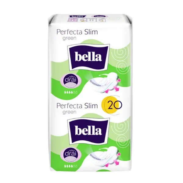 Set 4 x 20 Absorbante Bella Perfecta Slim Green Silk Drai