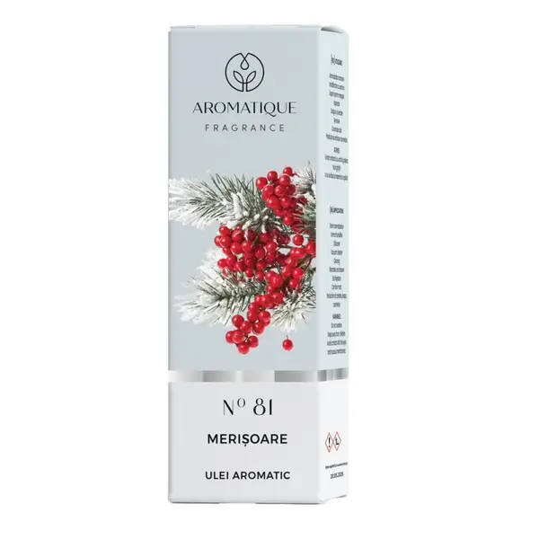 Set 4 x Ulei Aromat, Aromatique Merisoare, 10 ml, Ambalat la Cutie