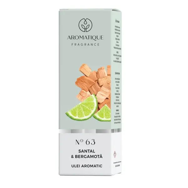 Set 4 x Ulei Aromat, Aromatique Santal si Bergamota, 10 ml, Ambalat la Cutie