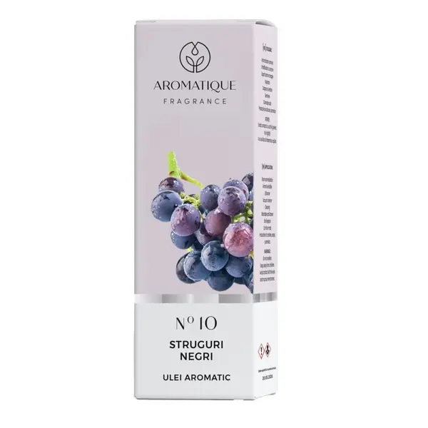 Set 4 x Ulei Aromat, Aromatique Struguri Negri, 10 ml, Ambalat la Cutie
