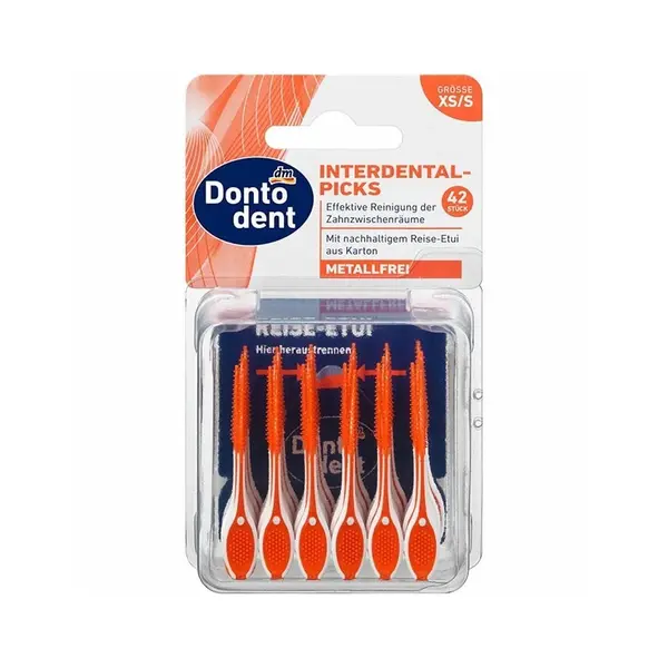 Set 42x Periute Interdentare, Dontodent, Picks, pentru Curatare in Profunzime, Unica Folosinta, marime XS/S