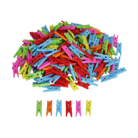 Set 450 carlige de rufe colorate, 2.5 cm, pentru creatie