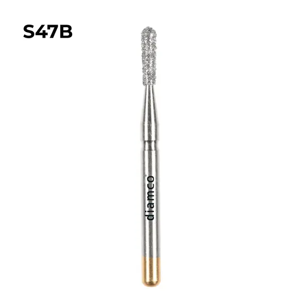 Set 5+1 Freze cilindrice con invers rotunjit diamantate aliaj rodium-platina - S47B
