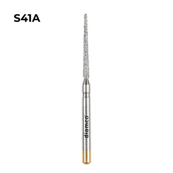 Set 5+1 Freze cilindrice forma Fissure diamantate aliaj rodium-platina - S41A