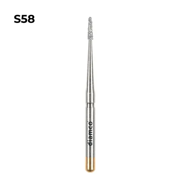 Set 5+1 Freze cilindrice forma Fissure diamantate aliaj rodium-platina - S58