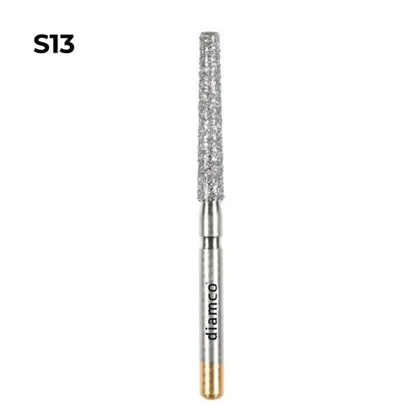 Set 5+1 Freze diamantate conice cu varful plat aliaj rodium-platina - S13