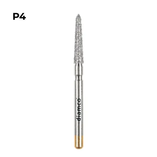 Set 5+1 Freze diamantate cu sanfren subgingival, aliaj rodium-platina - P4