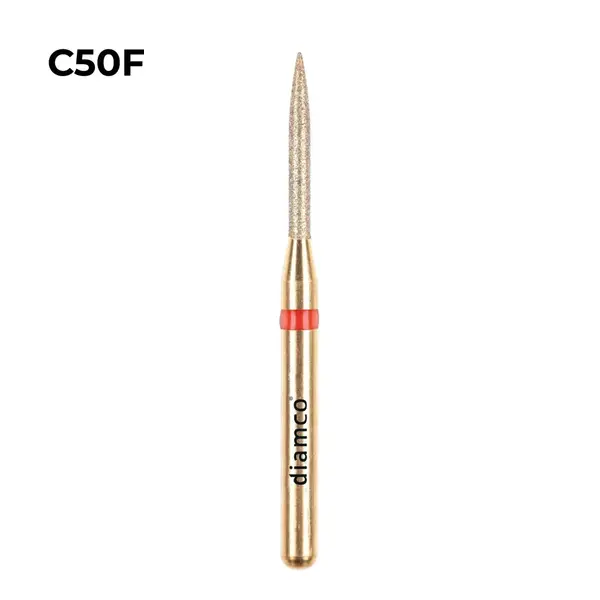 Set 5+1 Freze diamantate fine pentru finisare, aliaj rodium-platina - C50F