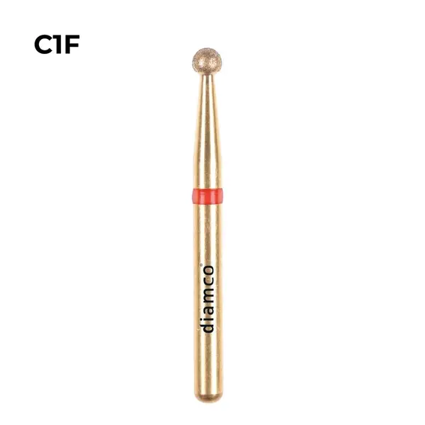 Set 5+1 Freze diamantate fine pentru finisare, aliaj rodium-platina - C1F