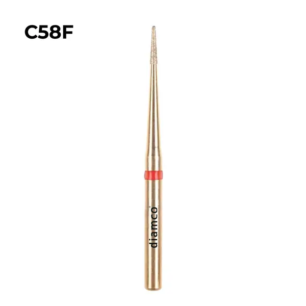 Set 5+1 Freze diamantate fine pentru finisare, aliaj rodium-platina - C58F