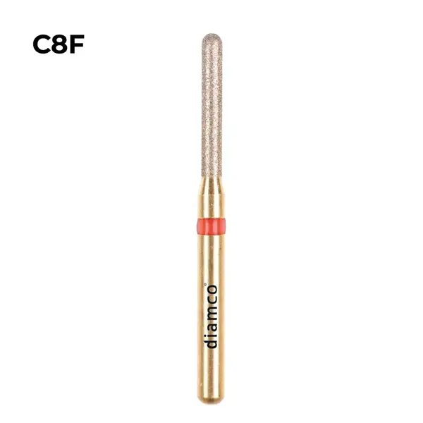 Set 5+1 Freze diamantate fine pentru finisare, aliaj rodium-platina - C8F