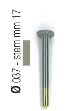 Set 5+1 Freze diamantate tip disc aliaj rodium-platina - S30