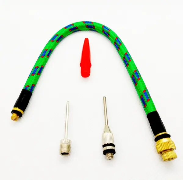 Set 5 accesorii pompa biciclete, furtun, adaptor AV-FV, pentru minge