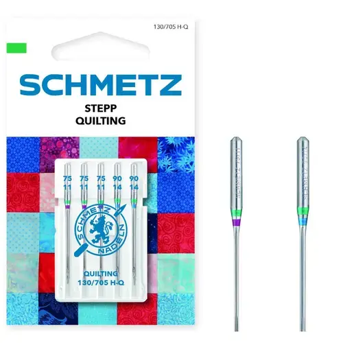Set 5 ace pentru Quilting, finete 75-90, Schmetz 130/705 H-Q V3S