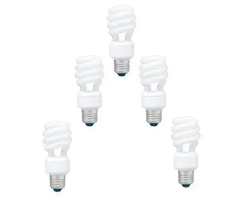Set 5 becuri economice Panasonic EFD22E27HD3E-5, putere lampa 22W, echivalent pentru incandescenta 105W