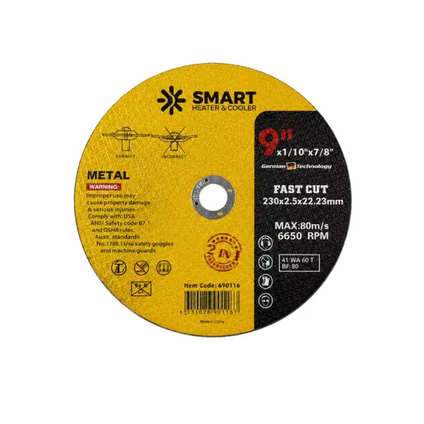 SET 5 BUC - Disc Taiere Inox si Metal T41, 230mm x 2.5mm x 22.23mm &ndash; disc plat