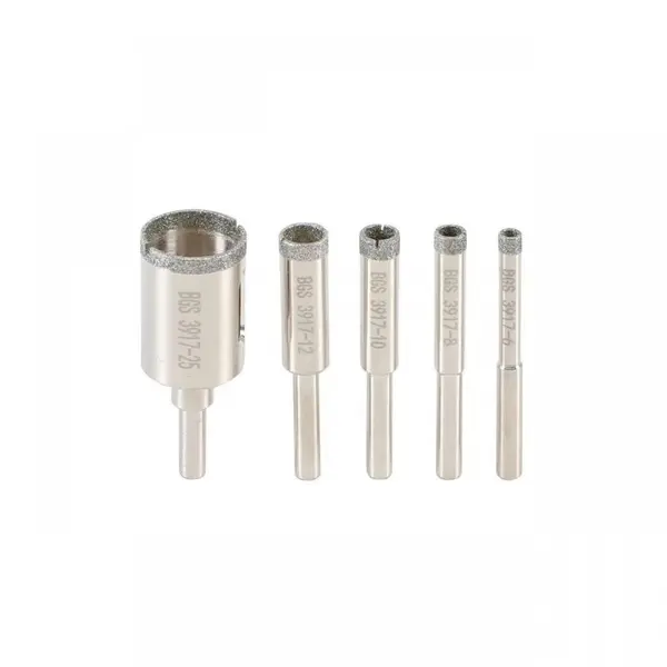 Set 5 burghie diamantate, 6 - 25 mm, BGS