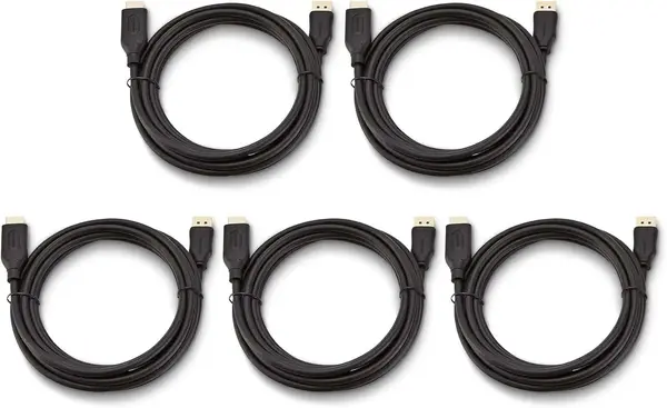 Set 5 cabluri HDMI tata – HDMI tata, High Speed, 1.8m, 4K @ 60Hz, AWM, negru
