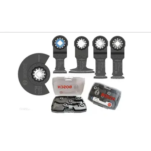 Set 5 lame fierastrau unghiular, Bosch, Compatibil cu Starlock/Plus/Max/Ois, Negru