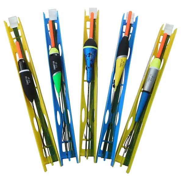 Set 5 linii echilibrate cu plute de 5 g si fir textil de 7 m