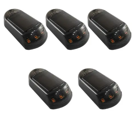 Set 5 lumini solare pentru acoperisul masinii cu inductie de lumina