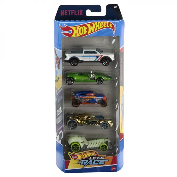 Set 5 Masini Hot Wheels Lets Race
