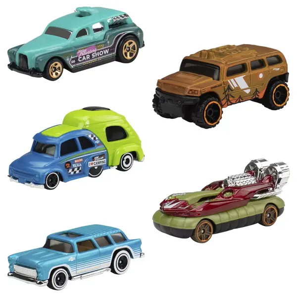 Set 5 Masini metalice - Hot Wheels - Getaways | Mattel