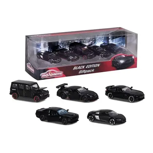 Set 5 masinute Majorette Black Edition 2.0