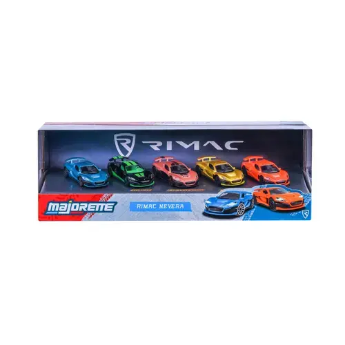 Set 5 masinute Majorette - Rimac Nevera, scara 1:64