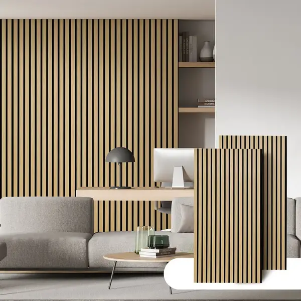 Set 5 panouri decorative autoadezive, tapet lambriu