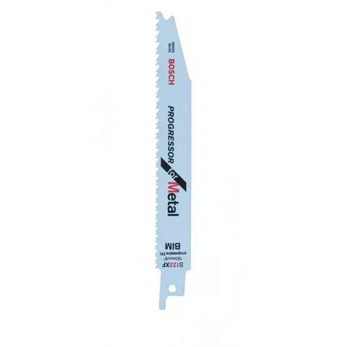 Set 5 panze de ferastrau Bosch S 123 XF pentru metal, Progressor for Metal, 150 mm