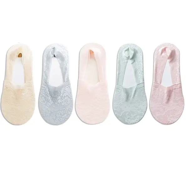 Set 5 perechi de sosete pentru dama, SS103, Multicolor, marime universala (35-39)