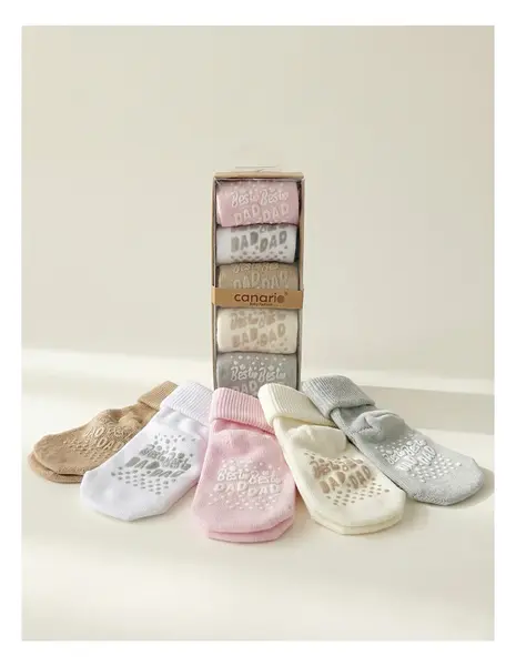 Set 5 perechi sosete BEST DAD fetite