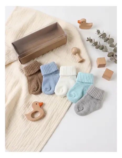 Set 5 perechi sosete Simply, multicolors
