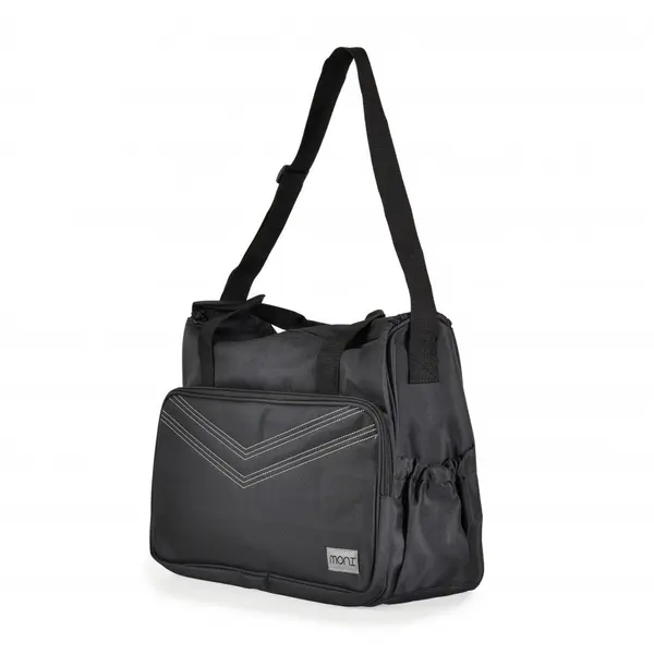 Set 5 piese cu Geanta multifunctionala pentru mamici Cangaroo Mama Bag Stella Black compartimente practice,cu maner reglabil,husa termoizolanta pentru biberon,salteluta, gentuta suzete si geanta scutece