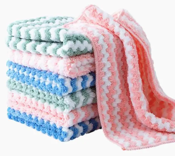 Set 5 prosoape de bucatarie 30 x 30 cm microfibra