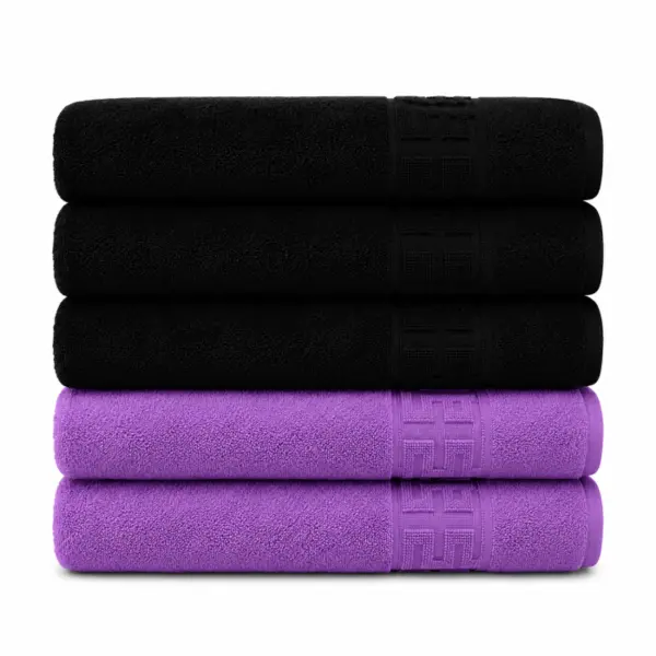 Set 5 Prosoape Premium 100% Bumbac, Moi, Pufoase si Foarte Absorbante