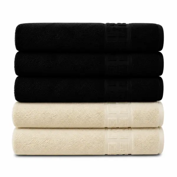 Set 5 Prosoape Premium 100% Bumbac, Moi, Pufoase si Foarte Absorbante