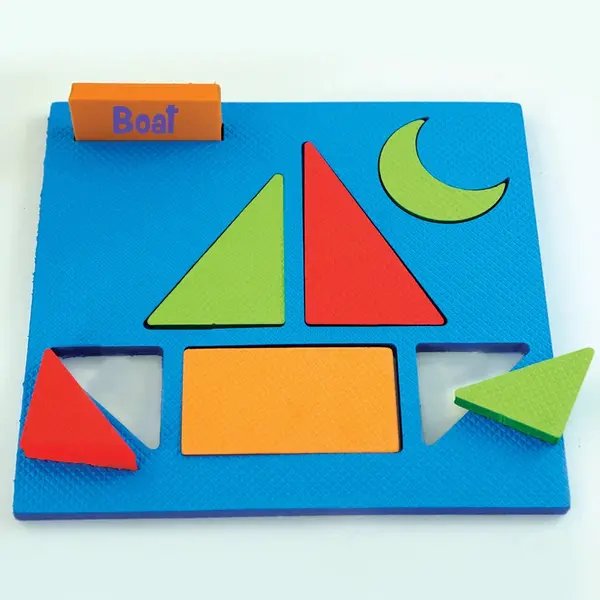 Set 5 puzzle din spuma - Forme geometrice | ImagiMake
