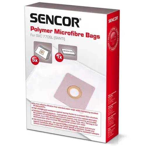 Set 5 saci aspirator Sencor SVCX 751 BAGSFORSVC7 pentru SVC 770
