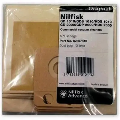 Set 5 saci hartie ASPIRATOR USCAT VP300 BASIC HEPA Nilfisk-82367810